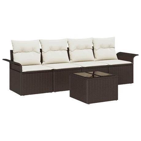 VidaXL Gartensofa-set poly-rattan  