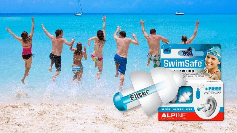 ALPINE  Swimsafe, Gehörschutzstöpsel, mit Euroloch 