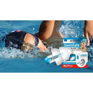 ALPINE  Swimsafe, Gehörschutzstöpsel, mit Euroloch 