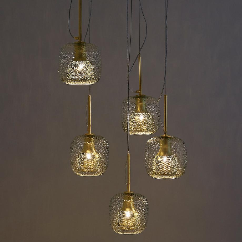 La Redoute Intérieurs Suspension grappe 5 globes  
