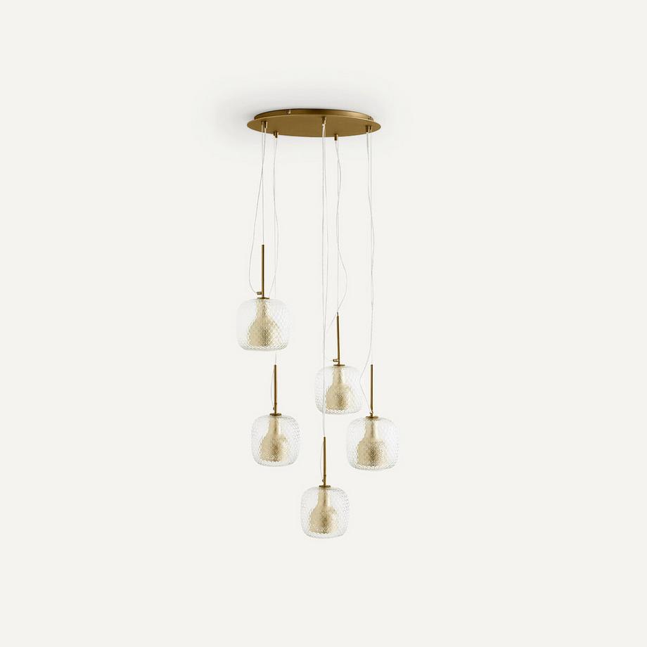 La Redoute Intérieurs Suspension grappe 5 globes  