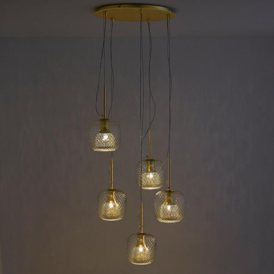 La Redoute Intérieurs Suspension grappe 5 globes  
