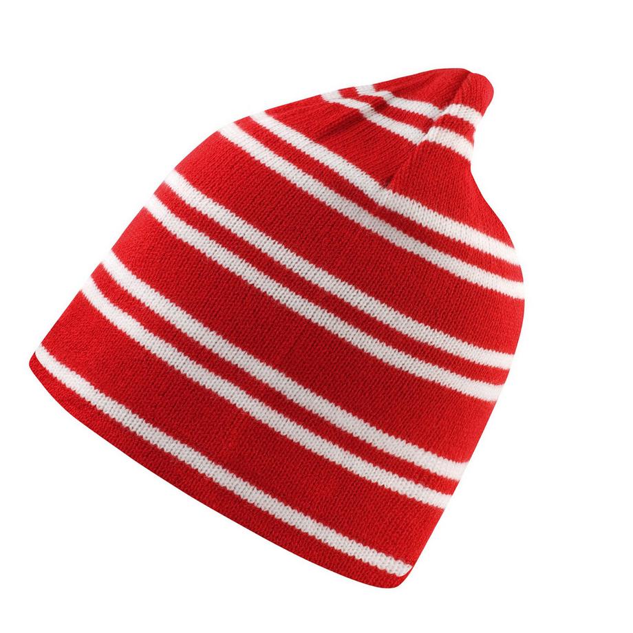 Result Bonnet Réversible à Rayures  