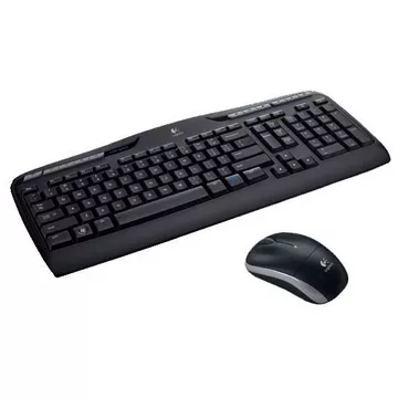 Wireless Combo MK330 Tastatur Maus enthalten USB AZERTY Französisch Schwarz