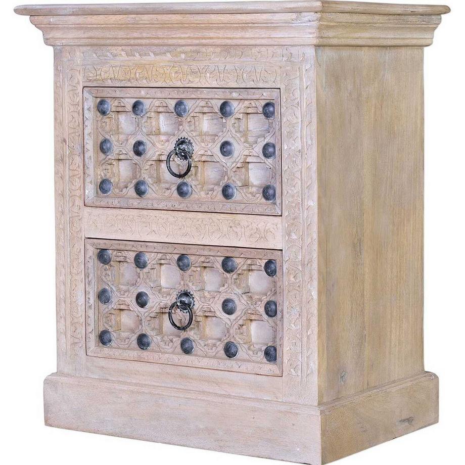 mutoni Nachtkommode Bakhra Natural Mango  