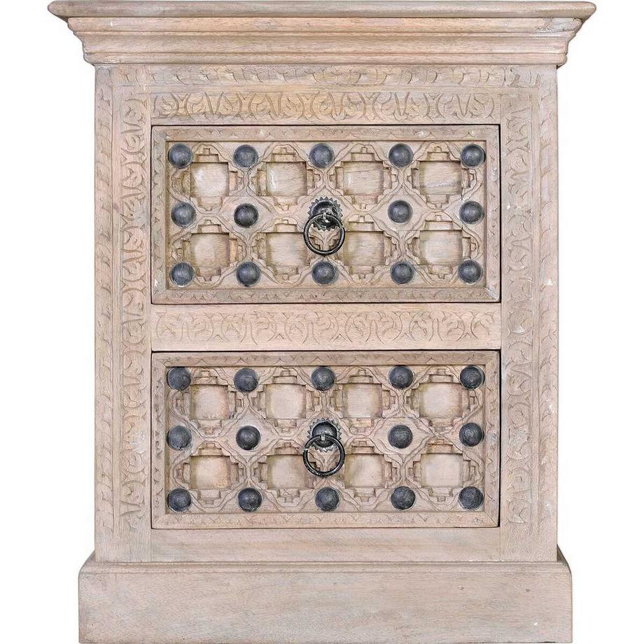 mutoni Nachtkommode Bakhra Natural Mango  