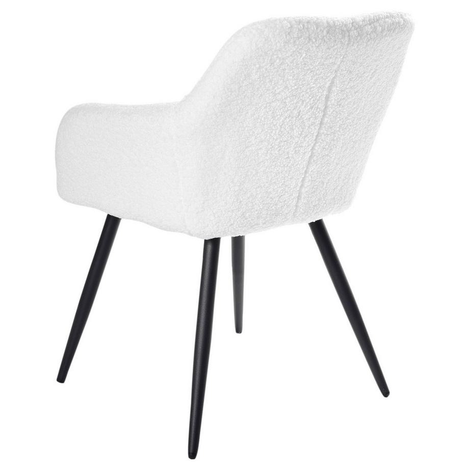 Beliani Esszimmerstuhl 2er Set aus Bouclé Modern CASMALIA  