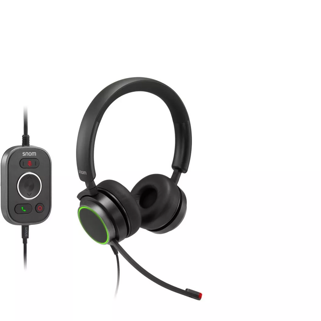 Casque Audio Snom A330D Filaire Jack 3.5mm Supra-Auriculaire Plastique Noir