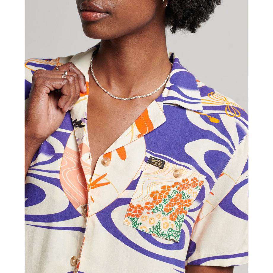 Superdry Vintage Beach Resort Chemise Manches Courtes  