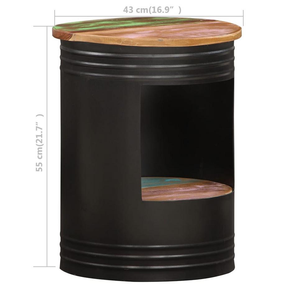 VidaXL Table basse bois de récupération  