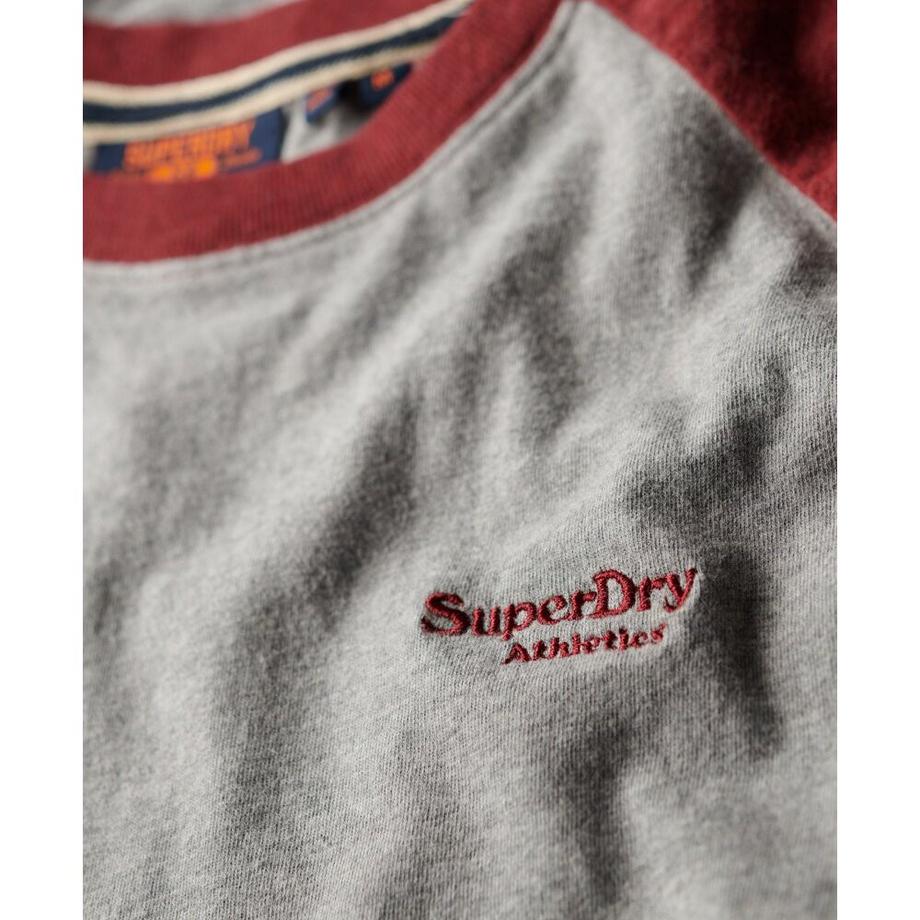 Superdry Essential T-Shirt Baseball Cotone Biologico  