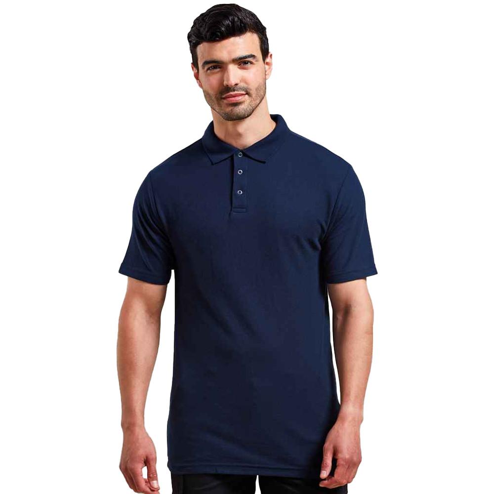 PREMIER Poloshirt mit Druckknopfleiste  