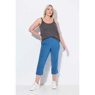 Ulla Popken  Pantalon en bengaline stretch, longueur 3/4 et taille élastique 