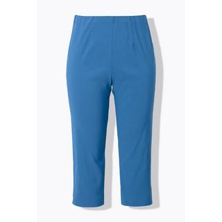 Ulla Popken  Pantalon en bengaline stretch, longueur 3/4 et taille élastique 