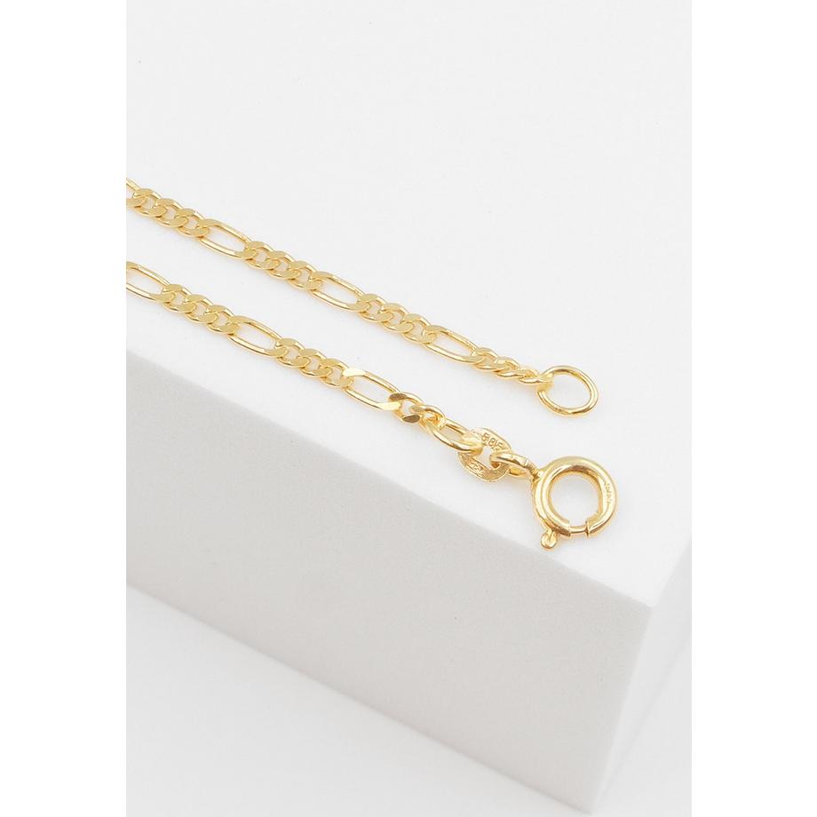MUAU Schmuck  Collier Figaro Gelbgold 585, 2.3mm, 42cm 
