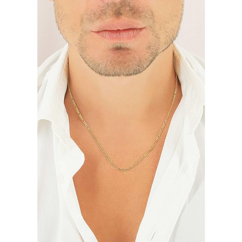 MUAU Schmuck  Collier Figaro Gelbgold 585, 2.3mm, 42cm 