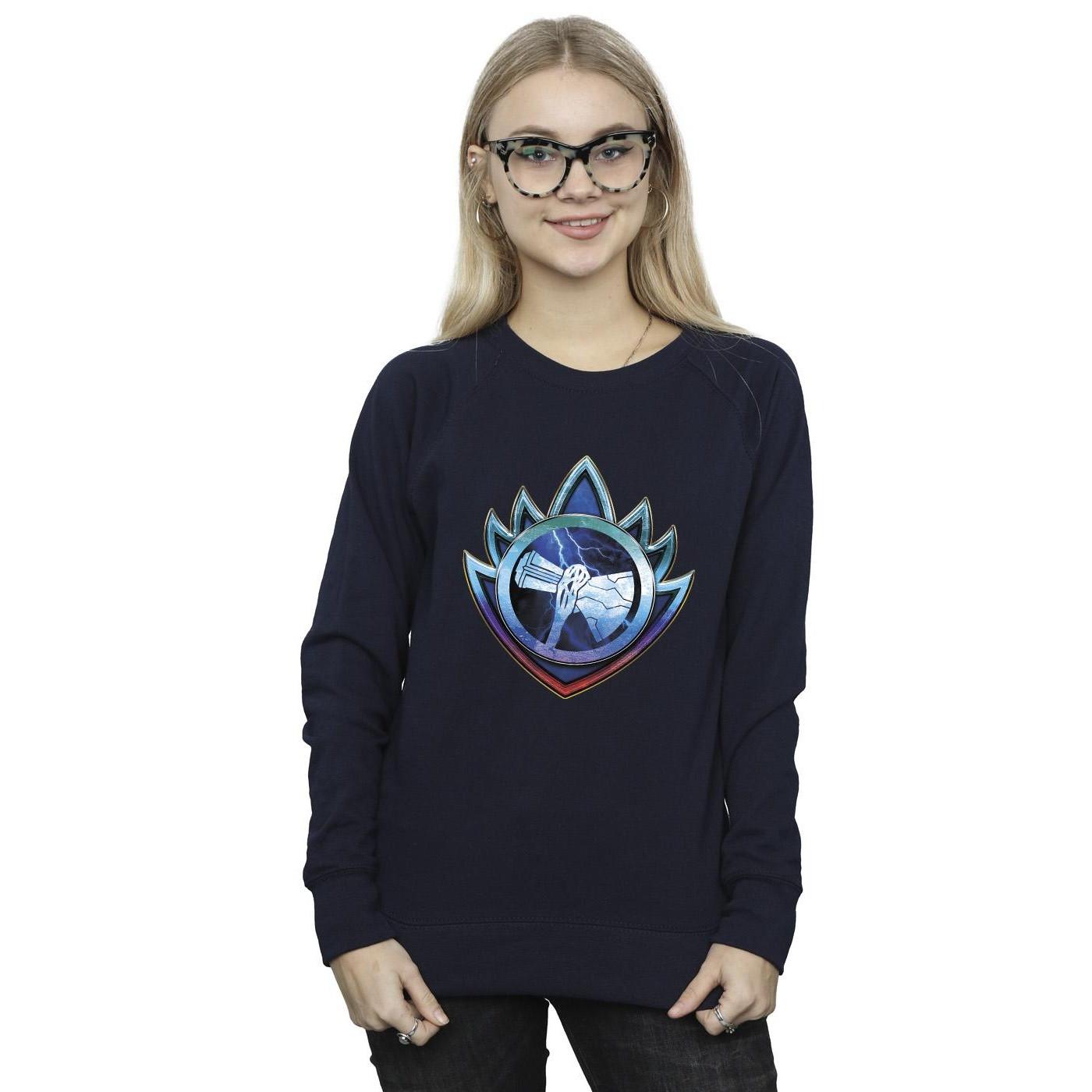 MARVEL  Thor Love And Thunder Stormbreaker Crest Sweatshirt 