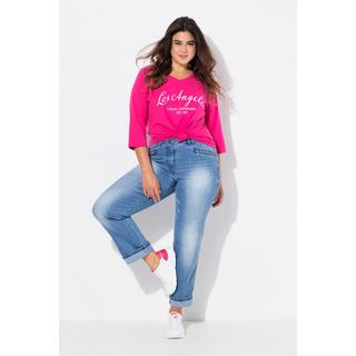 Ulla Popken  Jeans modello Mony con gamba conica, tessuto elasticizzato e stile vintage 