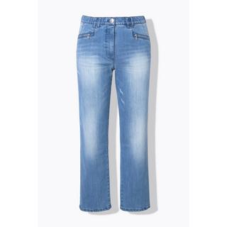 Ulla Popken  Jeans modello Mony con gamba conica, tessuto elasticizzato e stile vintage 