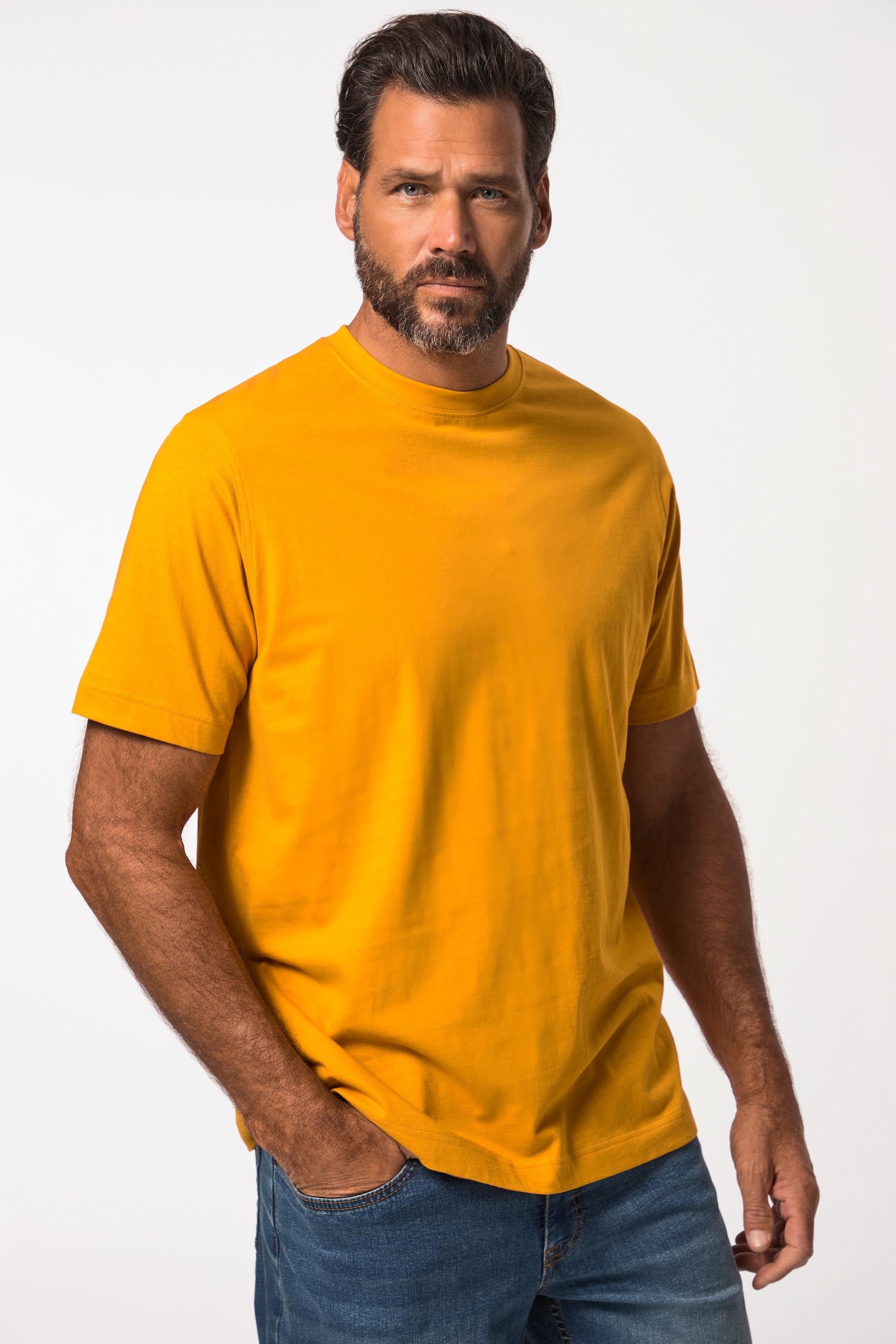 JP1880  T-shirt basic di cotone pettinato con scollo a girocollo, disponibile fino alla taglia 8XL 