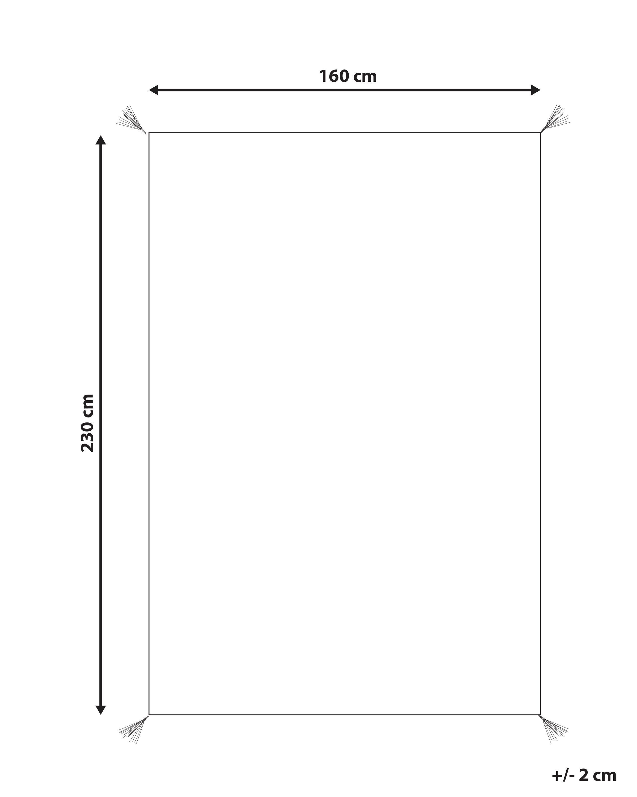 Beliani Tappeto en Cotone Boho MUGLA  