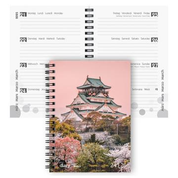 Agenda scolaire mydiary Wire-O 3½ jours par page, City