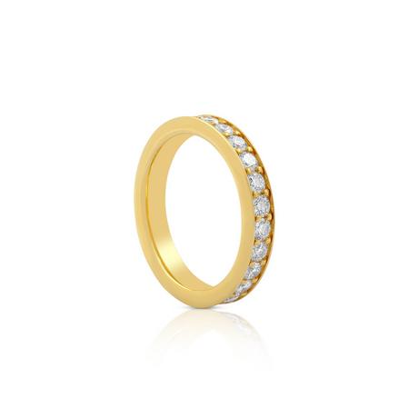 MUAU Schmuck  Bague Mémoire Diamant 1.50ct. or jaune 750 