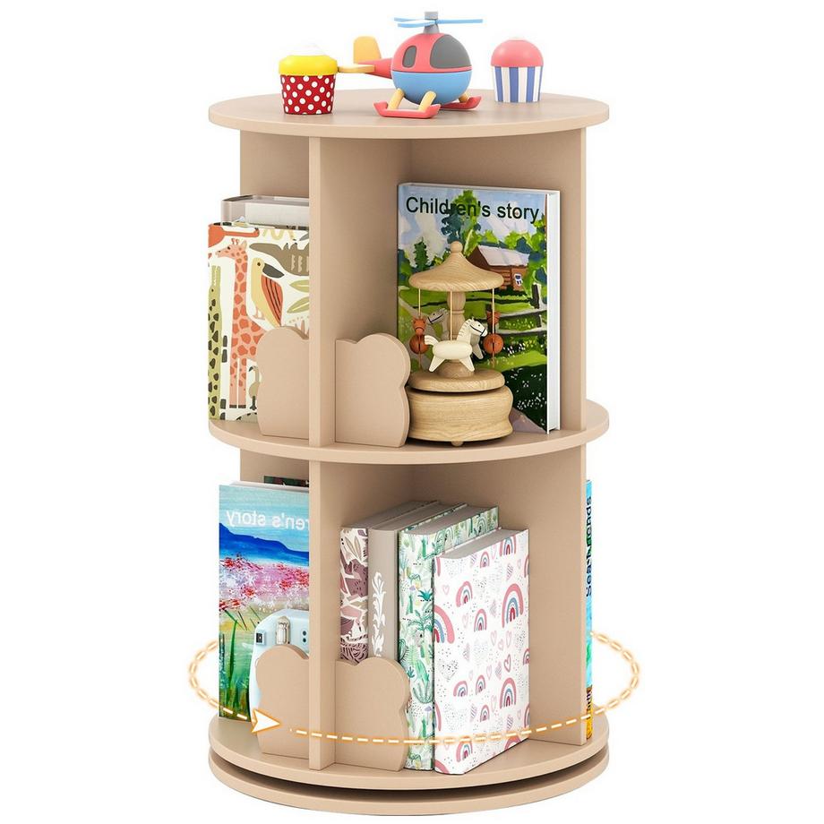 Drehbares Kinderbücherregal, 2-stufig