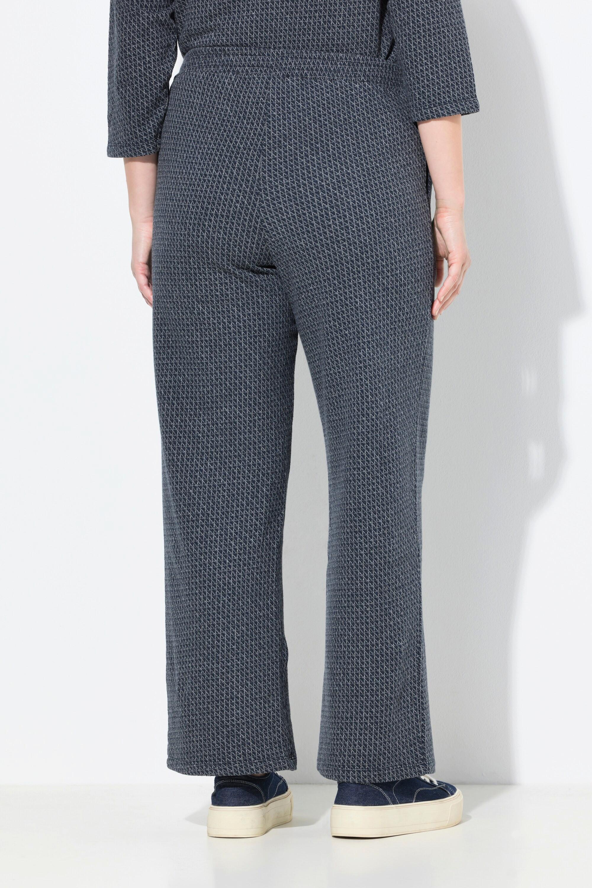 Ulla Popken Pantaloni della tuta Rose gamba larga vita elasticizzata  