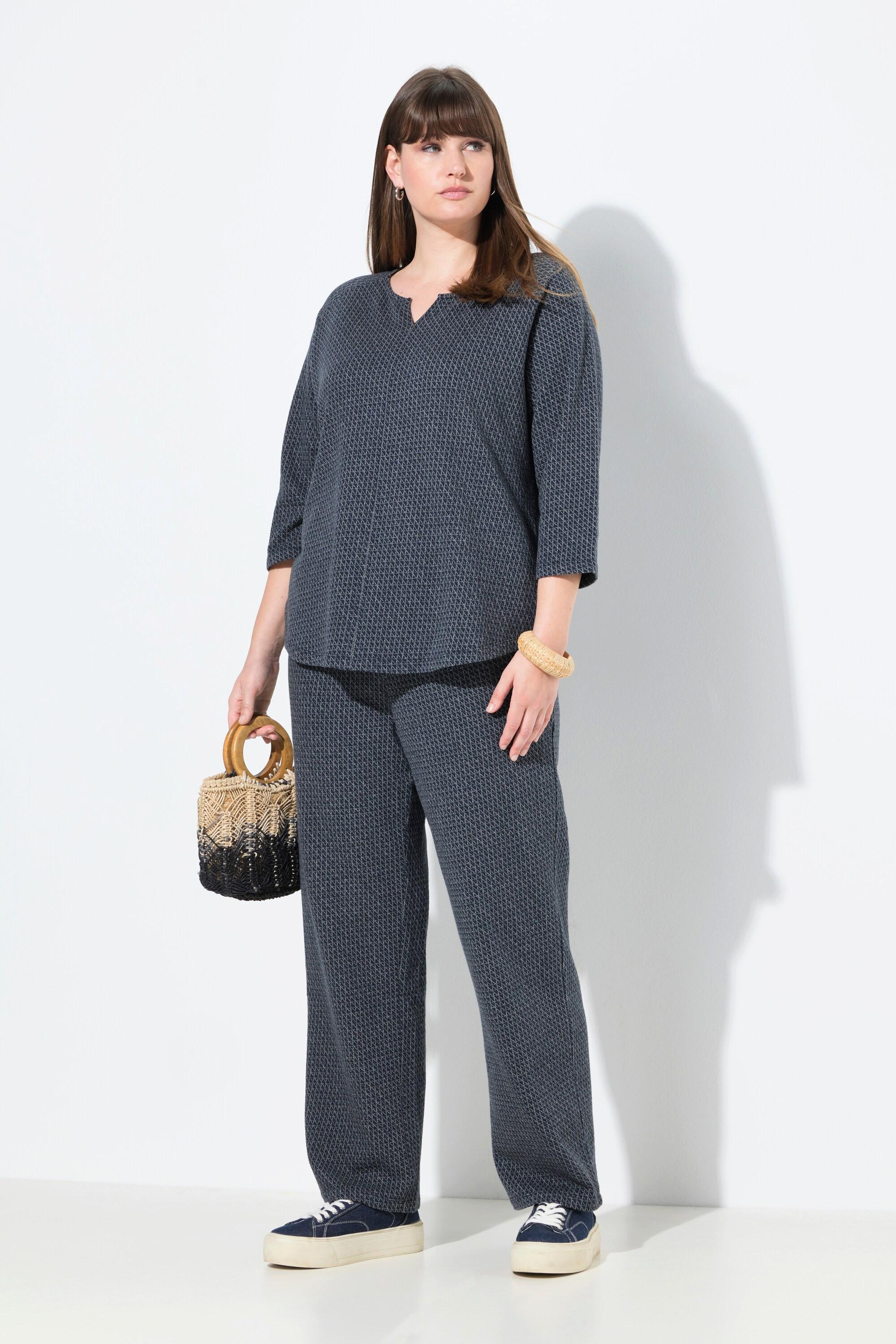 Ulla Popken Pantaloni della tuta Rose gamba larga vita elasticizzata  