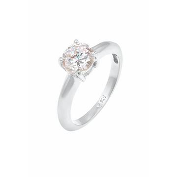 Bague Solitaire Avec Cristal De Zirconium