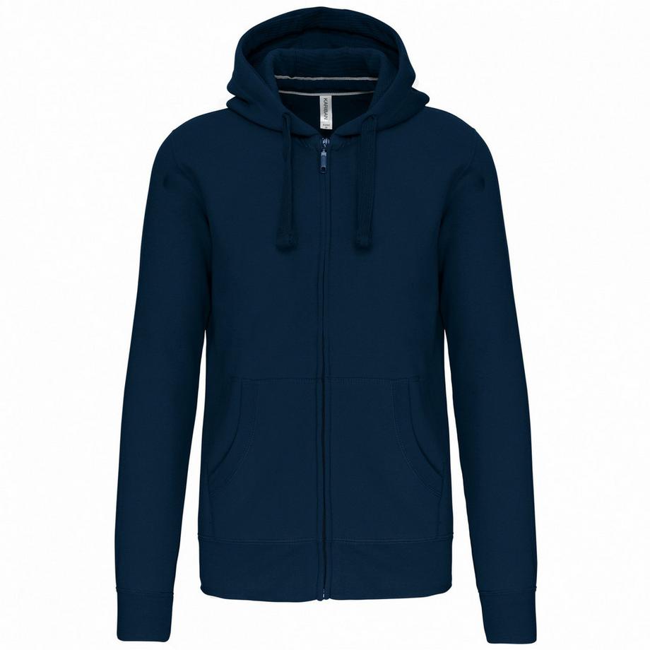 Felpa Con Cappuccio E Zip Intera