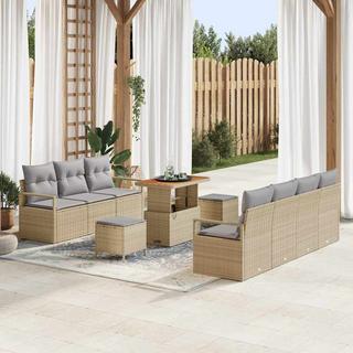 VidaXL Outdoortisch-set poly-rattan  