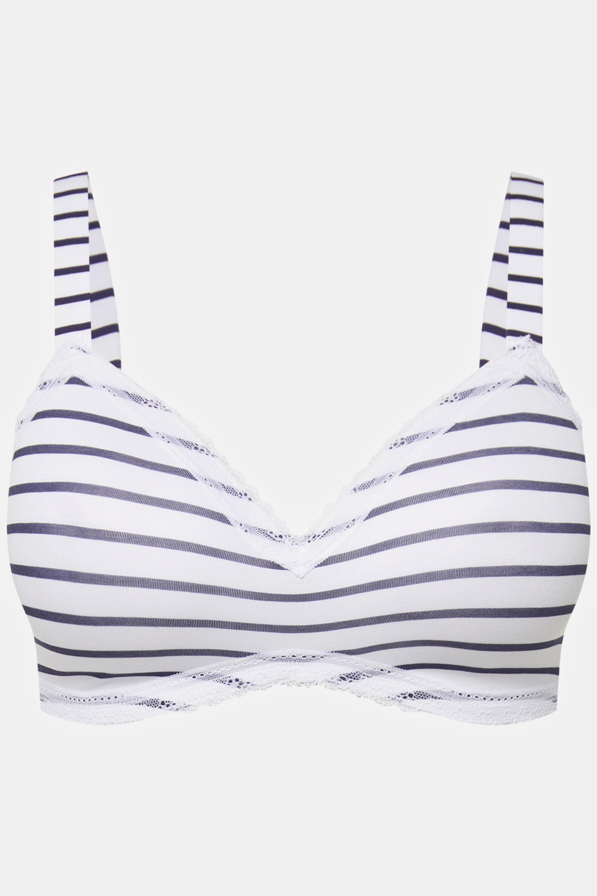 Ulla Popken Bügelloser Softschalen BH Streifen  