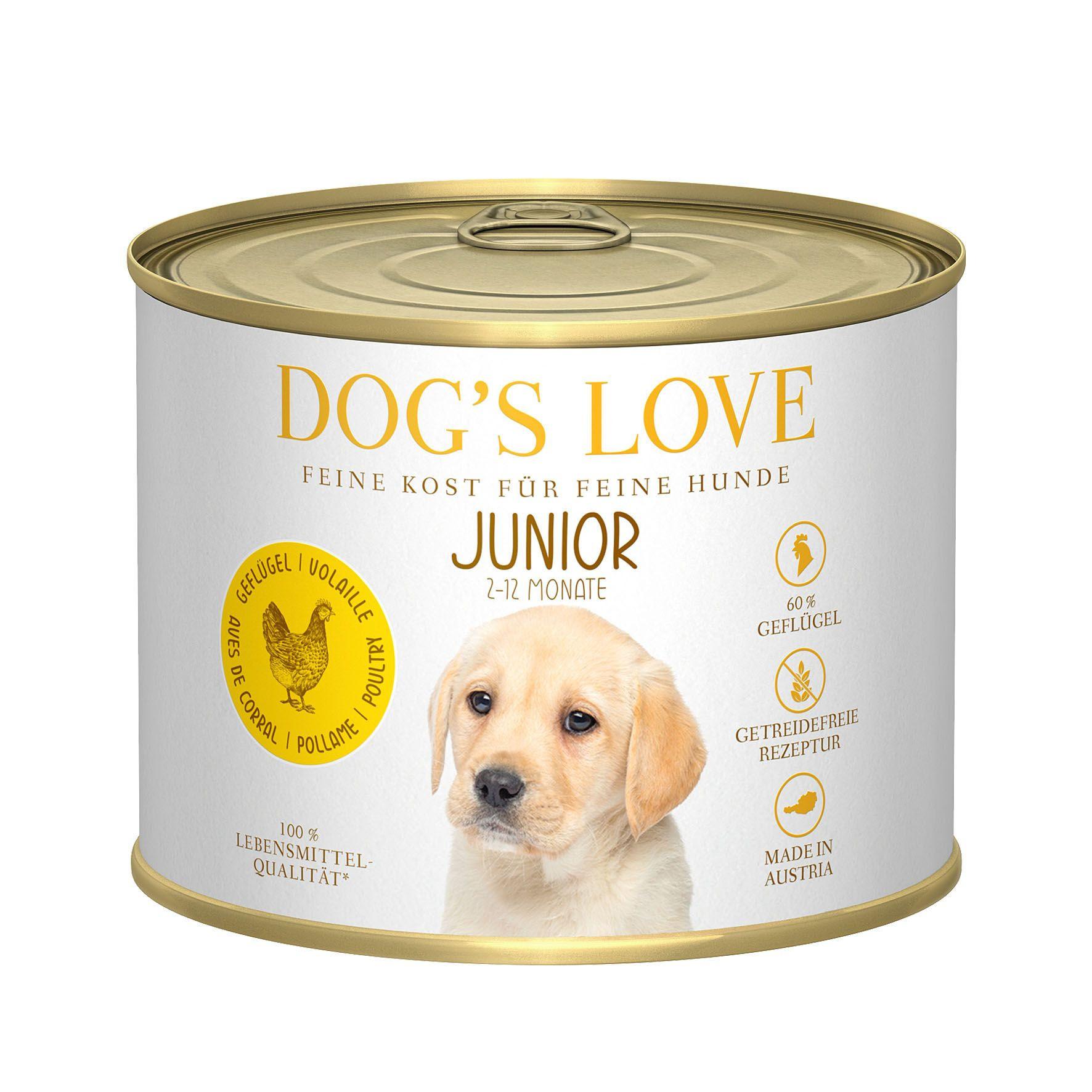 Dog's Love  Junior volaille courgette et pomme - Multipack 