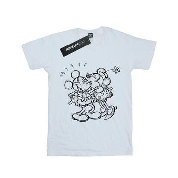 Tshirt MICKEY AND MINNIE MOUSE KISS SKETCH
