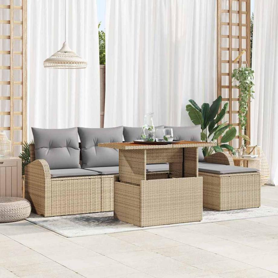 VidaXL Gartensofa poly-rattan  