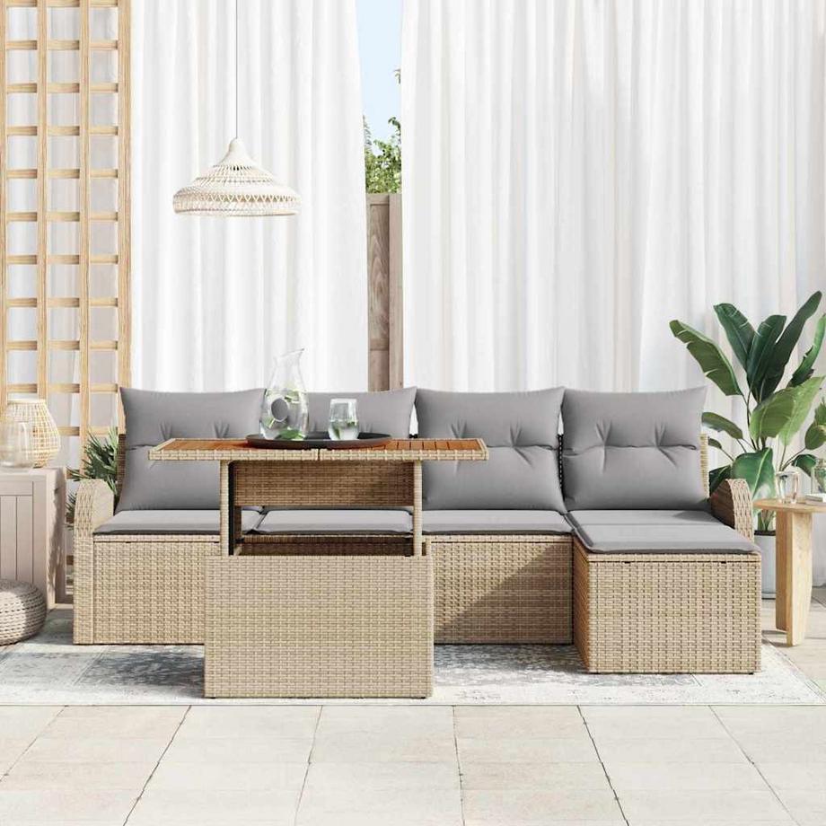 VidaXL Gartensofa poly-rattan  