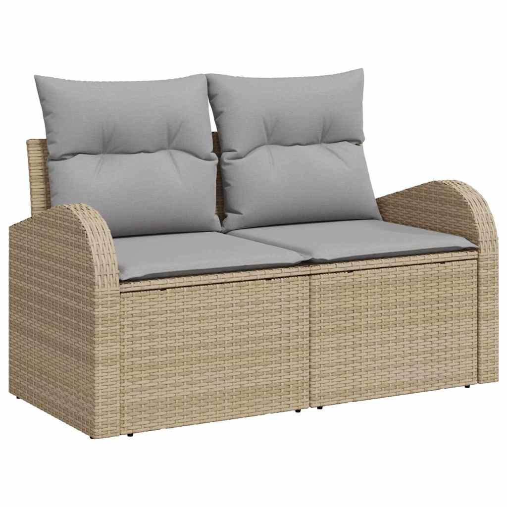 VidaXL Canapé de jardin poly rattan  