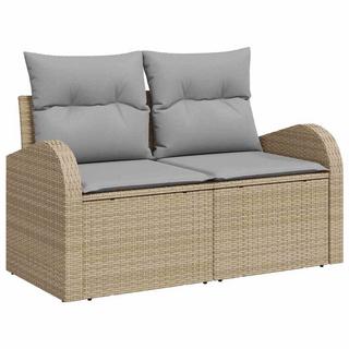 VidaXL Canapé de jardin poly rattan  