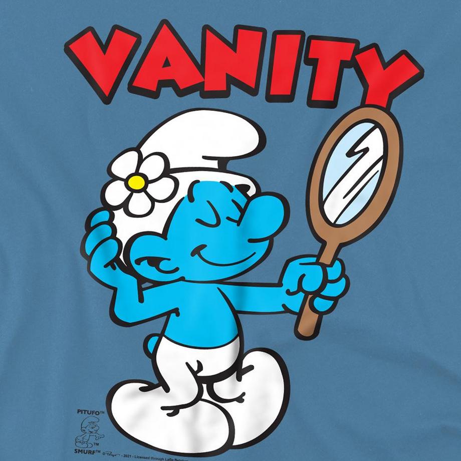 Puffi  Maglietta Puffo Vanitoso 