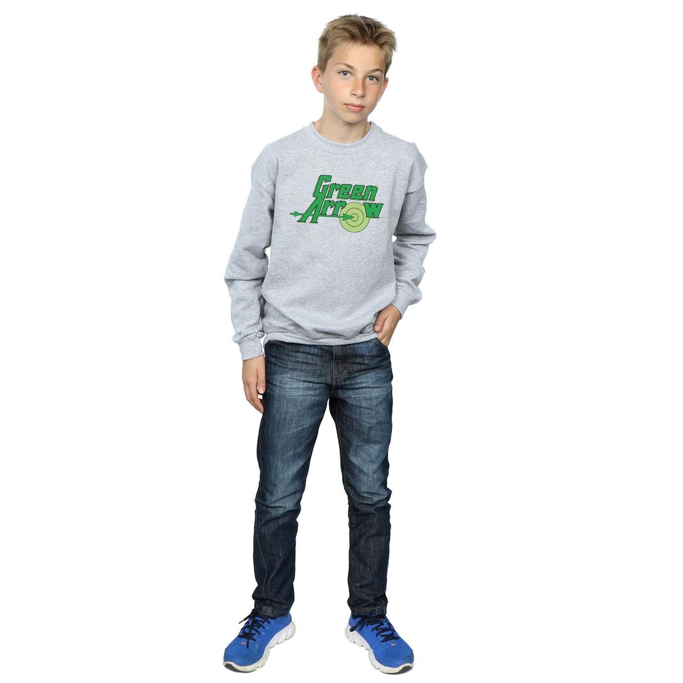 DC COMICS  Green Arrow Text Logo Sweatshirt 