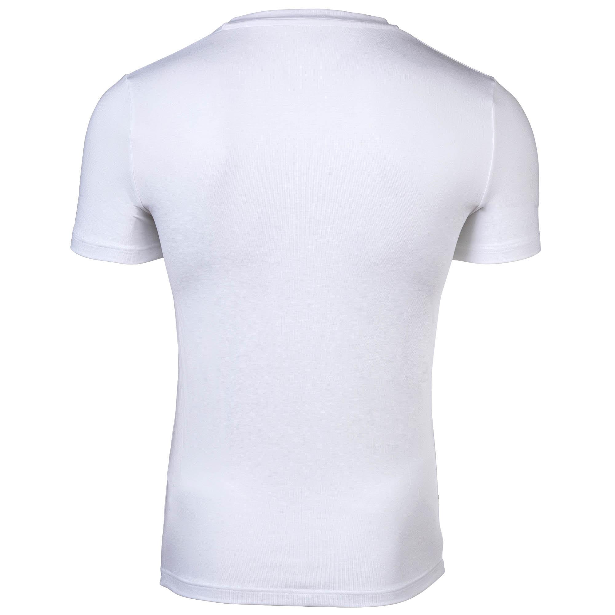 HOM Einfarbiges V-Ausschnitt Kurzarm T-Shirt  