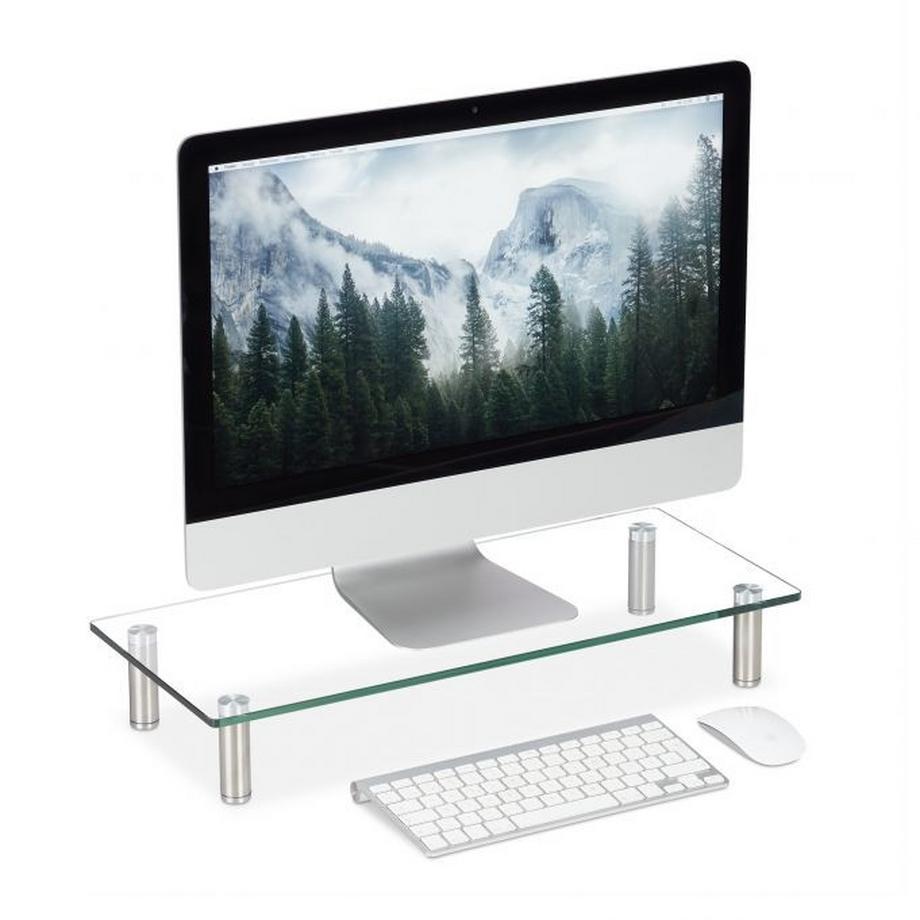 Bildschirmständer aus Glas