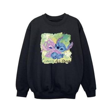 Lilo And Stitch St Patrick´s Day Clover Sweatshirt