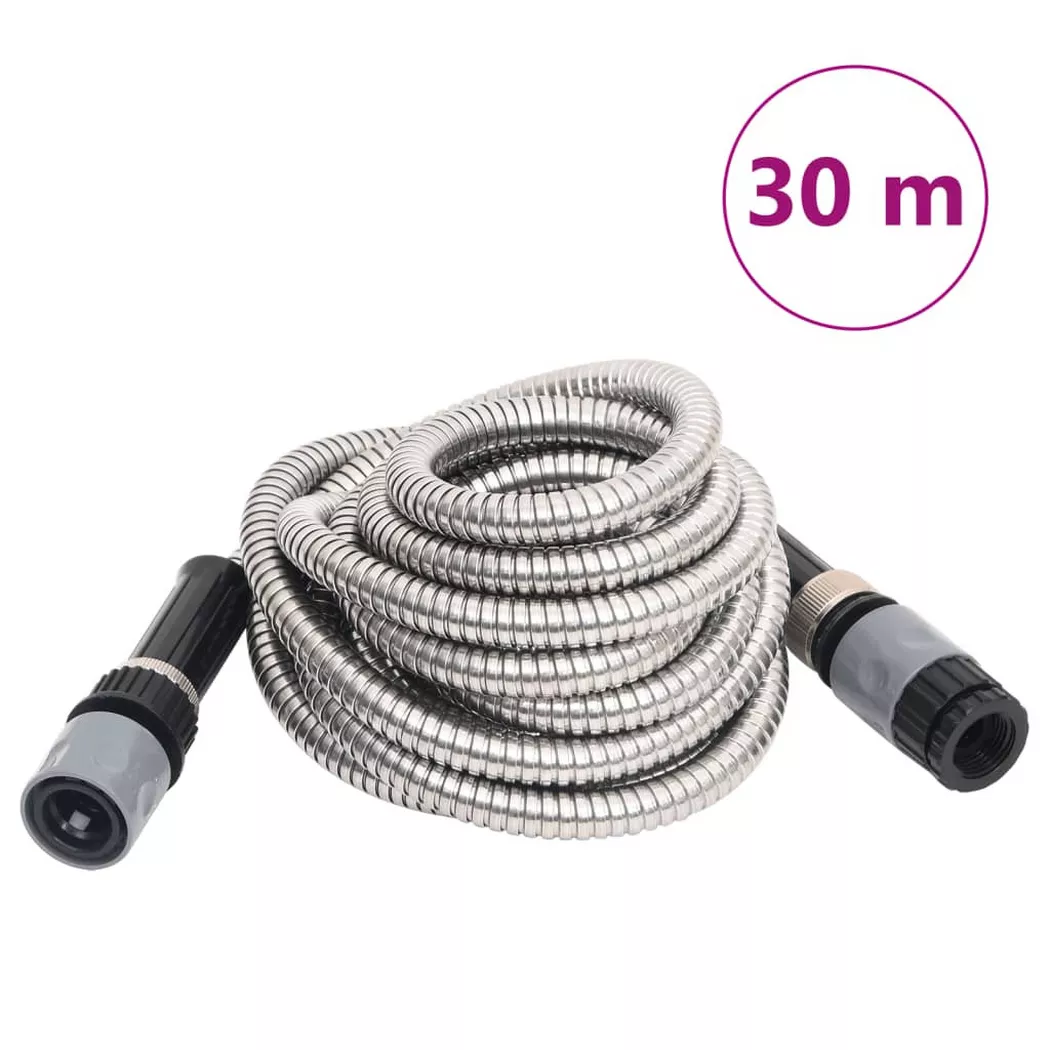 VidaXL - tubo da giardino Acciaio inossidabile, One Size, Argento