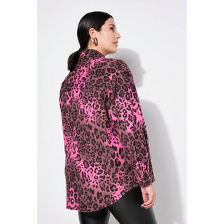 Studio Untold  Cord-Hemd, Oversize Shape, Leoprint 