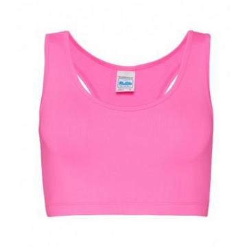Juste cool manches Girlie Sport Crop Top