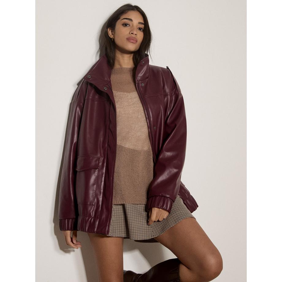 APRICOT Oversized Kunstlederjacke  