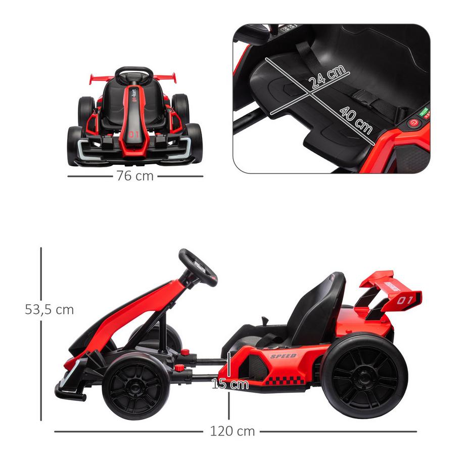 HOMCOM  Kinder Elektro Gokart 